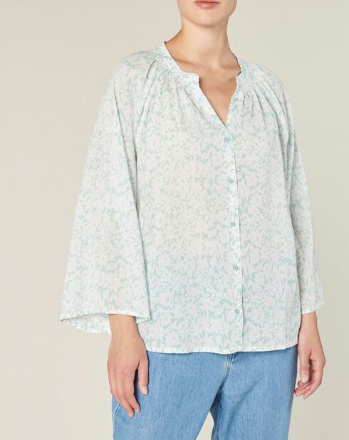 Blouse Dolene imprimée eau