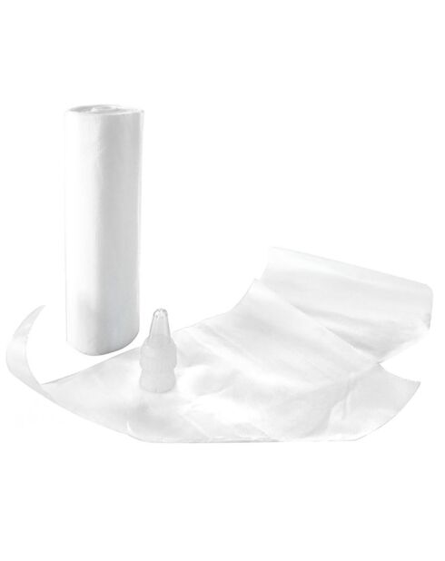 25 bolsillos desechables + 1 enchufe - 18 x 28 cm
