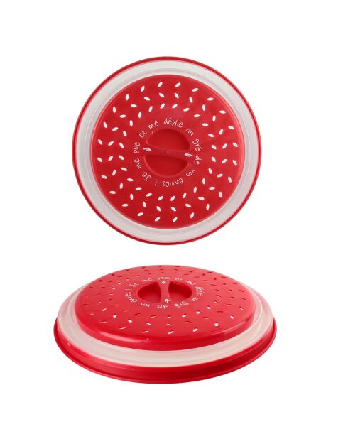 Cloche retractable à mirco-ondes coloris aléatoire - D.25 cm