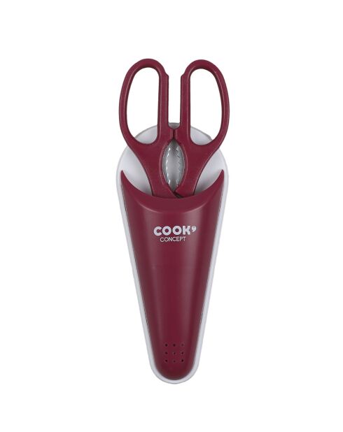 Ciseaux multifonctions avec étui aimanté coloris aléatoire - 21x8 cm