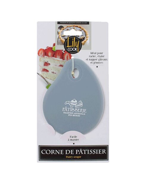 2 Cornes de pâtissier silicone coloris aleatoire - 10.5x14 cm