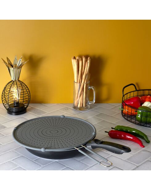 Couvercle anti-projections coloris aléatoire - D.32 cm