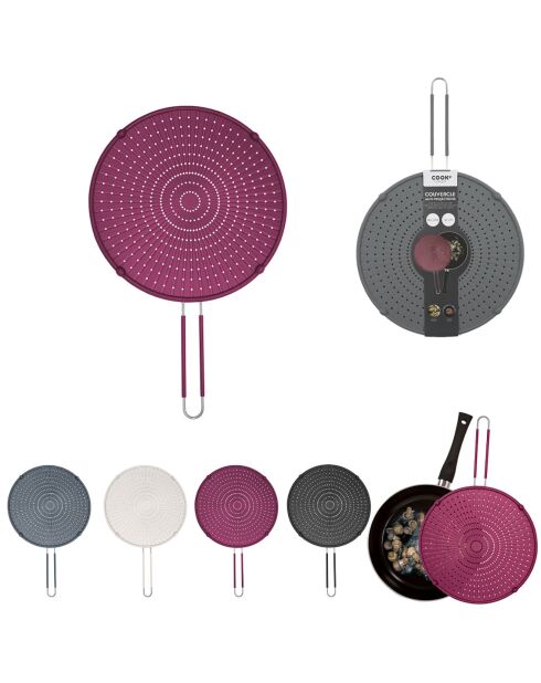 Couvercle anti-projections coloris aléatoire - D.32 cm