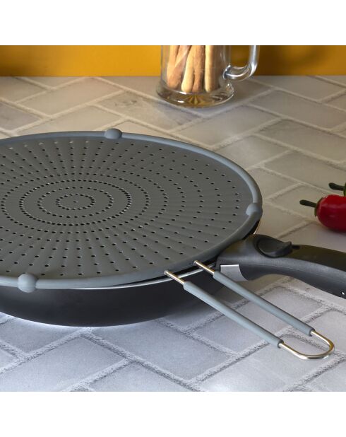 Couvercle anti-projections coloris aléatoire - D.32 cm