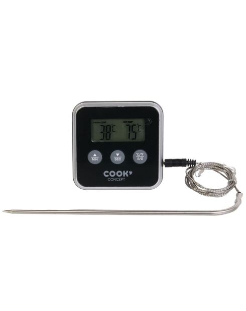 Sondethermometer met timer in willekeurige kleuren - 16,5x8x28 cm
