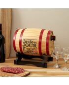 Distributeur à vin tonneau coloris aléatoire - 3 L