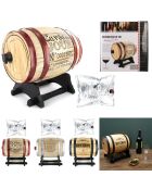 Distributeur à vin tonneau coloris aléatoire - 3 L