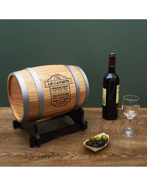 Distributeur à vin tonneau coloris aléatoire - 3 L