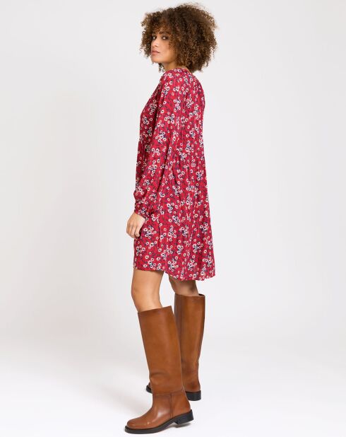 Robe Maelik Vl imprimée marguerite rouge