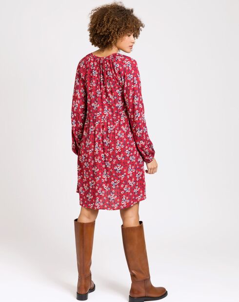 Robe Maelik Vl imprimée marguerite rouge