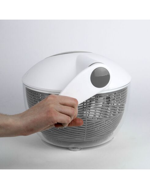 Transparant/grijs/taupe slacentrifuge - 33x26x22,2 cm