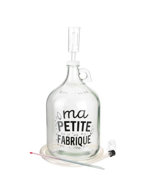 Set voor biermaker transparant/zwart - 17x17x29,5 cm