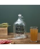 Set voor biermaker transparant/zwart - 17x17x29,5 cm