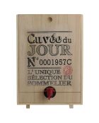 Distributeur de vin noir/rouge/beige - 22x18.8x31.2 cm