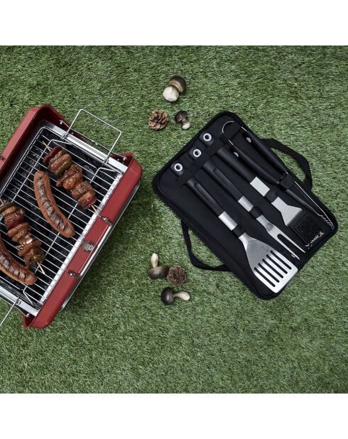 Schwarzer Grillsatz - 35x26 cm