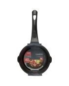 Casserole induction noire - 20.7x38x8.9 cm