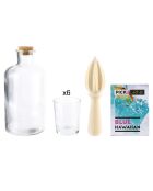 Coffret rhumerie transparent - 8x8x16.7 cm