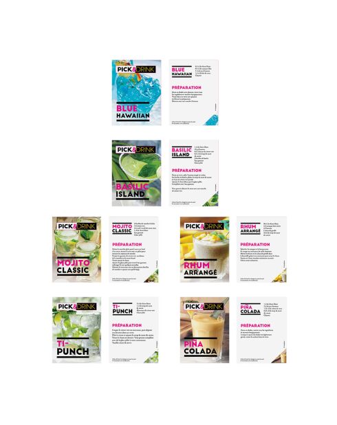 Coffret rhumerie transparent - 8x8x16.7 cm