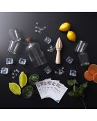 Coffret rhumerie transparent - 8x8x16.7 cm
