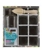 Coffret rhumerie transparent - 8x8x16.7 cm