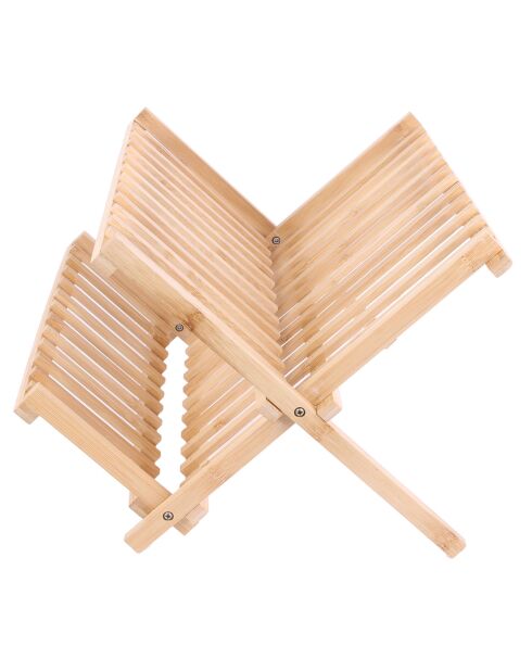 Égouttoir à vaisselle en Bambou marron - 33x40.3x24 cm