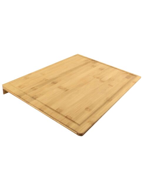 Planche à découper avec rebord Bambou marron - 45x34 cm
