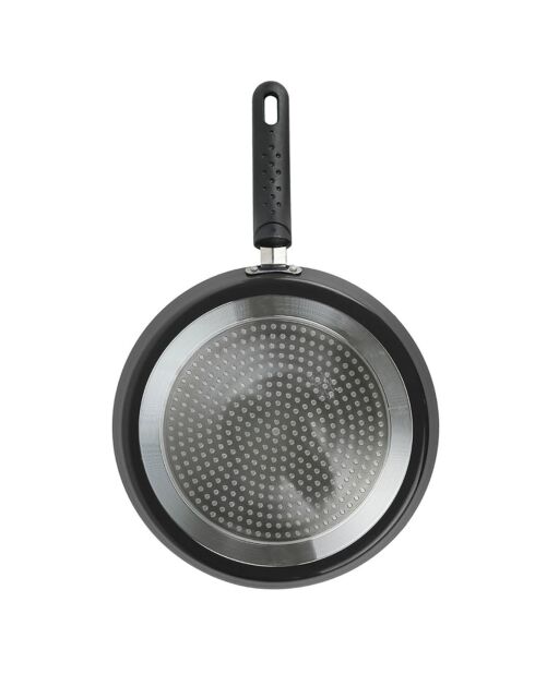 Coffret crépière induction avec ustensiles noir/blanc - 44.5x28.5 cm