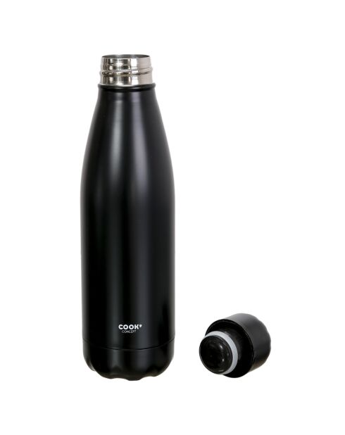 Bouteille de transport isotherme noire - 50 cl