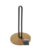 Support essuie-tout marron/noir - 16x16x27.4 cm
