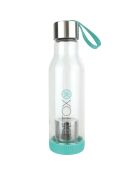 Bouteille de transport avec infuseur à thé coloris aléatoire vert, rose ou bleu - 50 cl