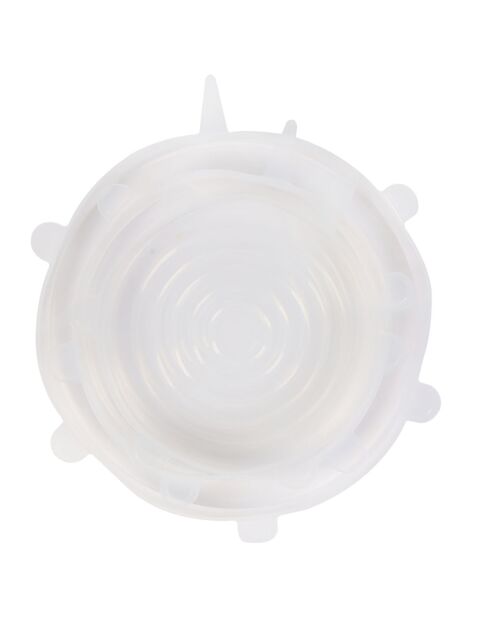 3 Couvercles flexibles transparents - D.20.5 cm