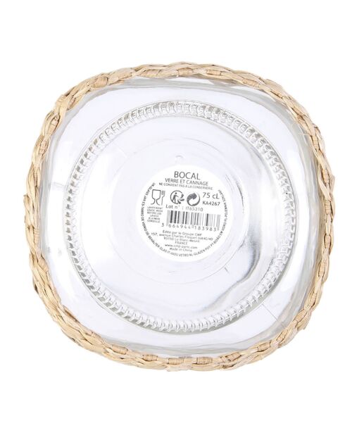 Bocal Mirage transparent - 12.3x12.3x12.5 cm