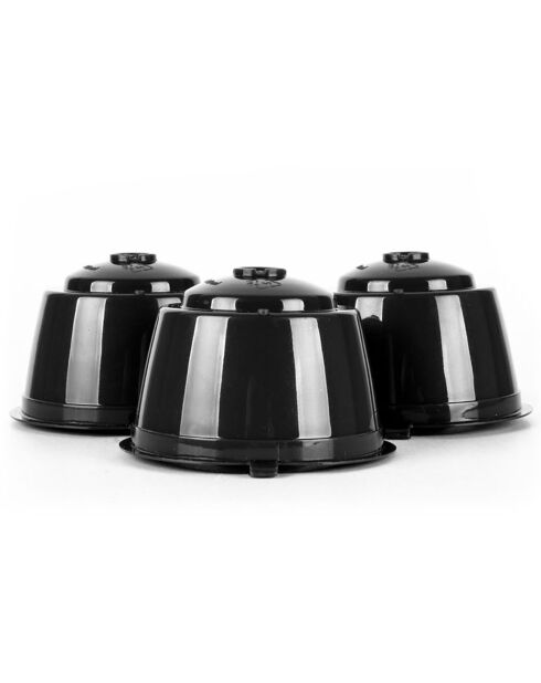 3 Capsules reutilisables compatible Dolce Gusto noir/blanc - 5.3 cm
