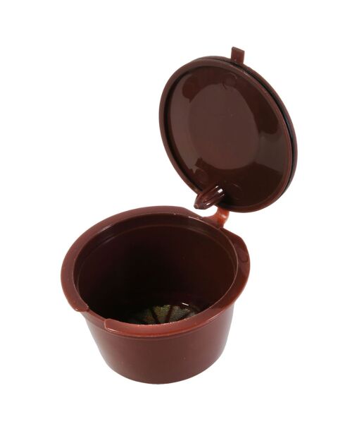 3 Capsules reutilisables compatible Dolce Gusto noir/blanc - 5.3 cm