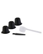 3 Capsules reutilisables compatible Nespresso noir/blanc - 4x3.8x3 cm