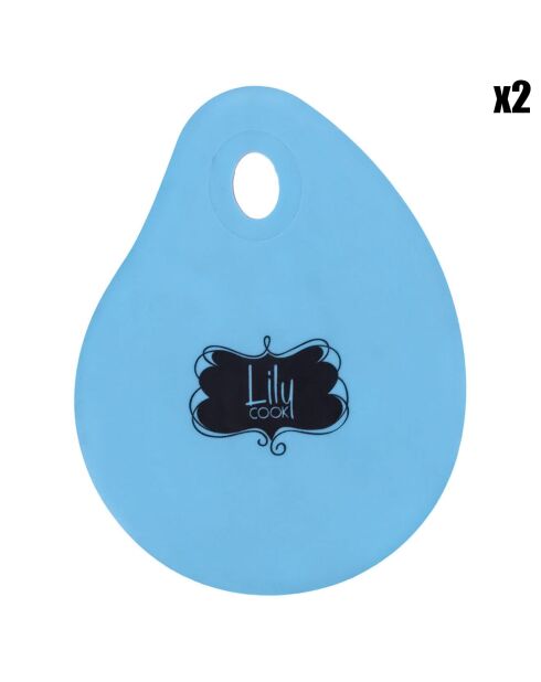 2 Cornes de pâtissier silicone coloris aleatoire - 10.5x14 cm