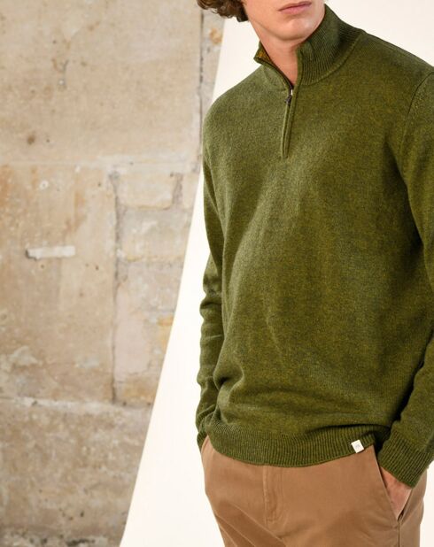 Pull en Laine mélangée Abes kaki