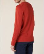 Pull en Coton & Laine Adelin cerise