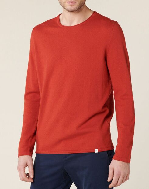 Pull en Coton & Laine Adelin cerise