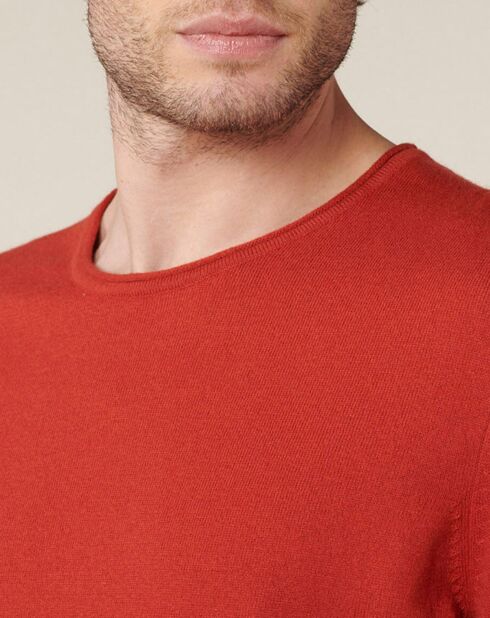 Pull en Coton & Laine Adelin cerise