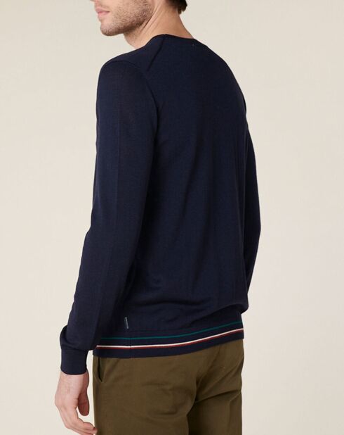 Pull 100% Laine Augustin marine