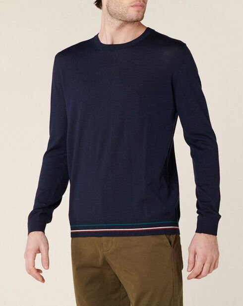 Pull 100% Laine Augustin marine