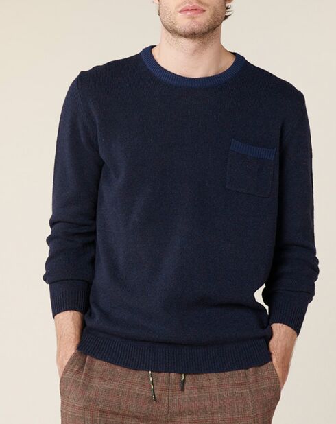 Pull en Laine mélangée Aberolis marine