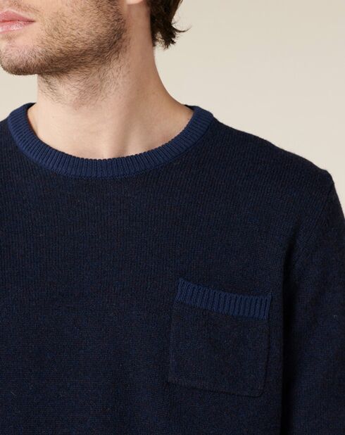 Pull en Laine mélangée Aberolis marine