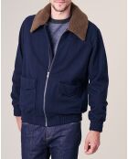 Blouson en Laine mélangée Drako marine