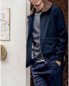 Blouson en Laine mélangée Drako marine