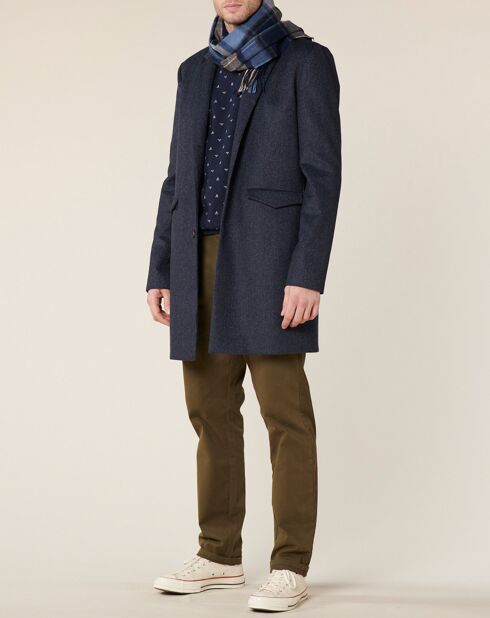 Manteau en Laine mélangée Tytry marine