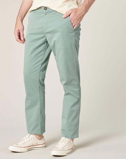 Pantalon slim Evrard sauge