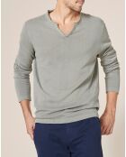 Pull en Lin & Coton Mikael gris