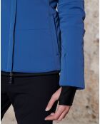 Veste De Ski Extensible Fourrure véritable Lou bleu crépuscule